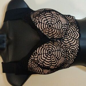 Luna's Wish Black with Beige Bralette Size 44